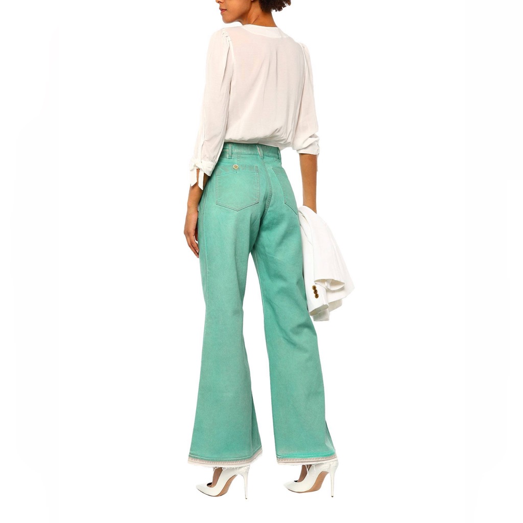 Golden Goose Deluxe Brand Green Denim Pants